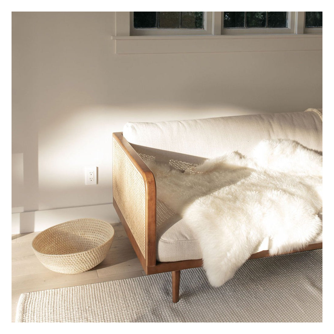 Cleo Rattan Sofa – Stylish & Customizable Comfort
