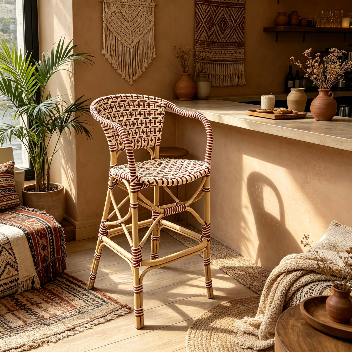 French Bistro Rattan Bar Stool: The Ultimate Guide to Parisian Cafe Style for Your Kitchen Island