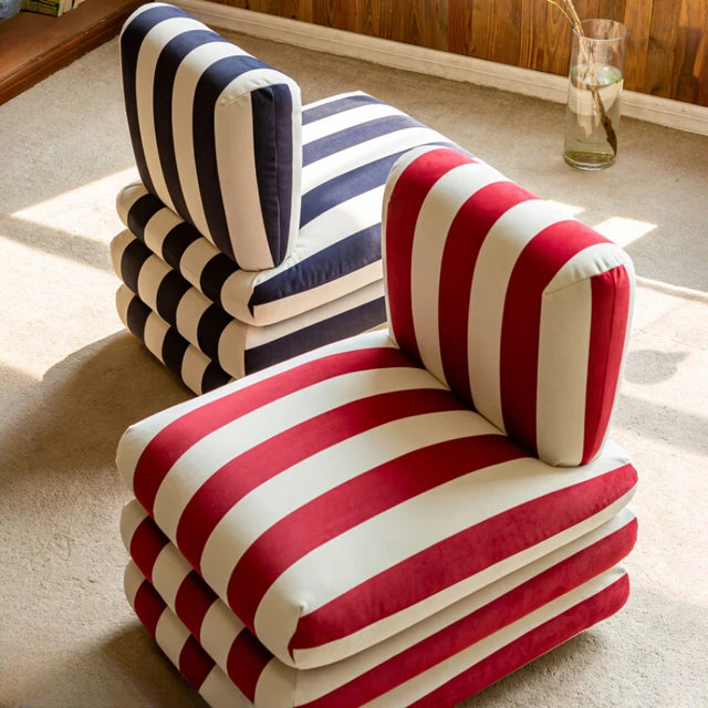 Tallulah Striped Chair – Boho Comfort Meets Bold Style
