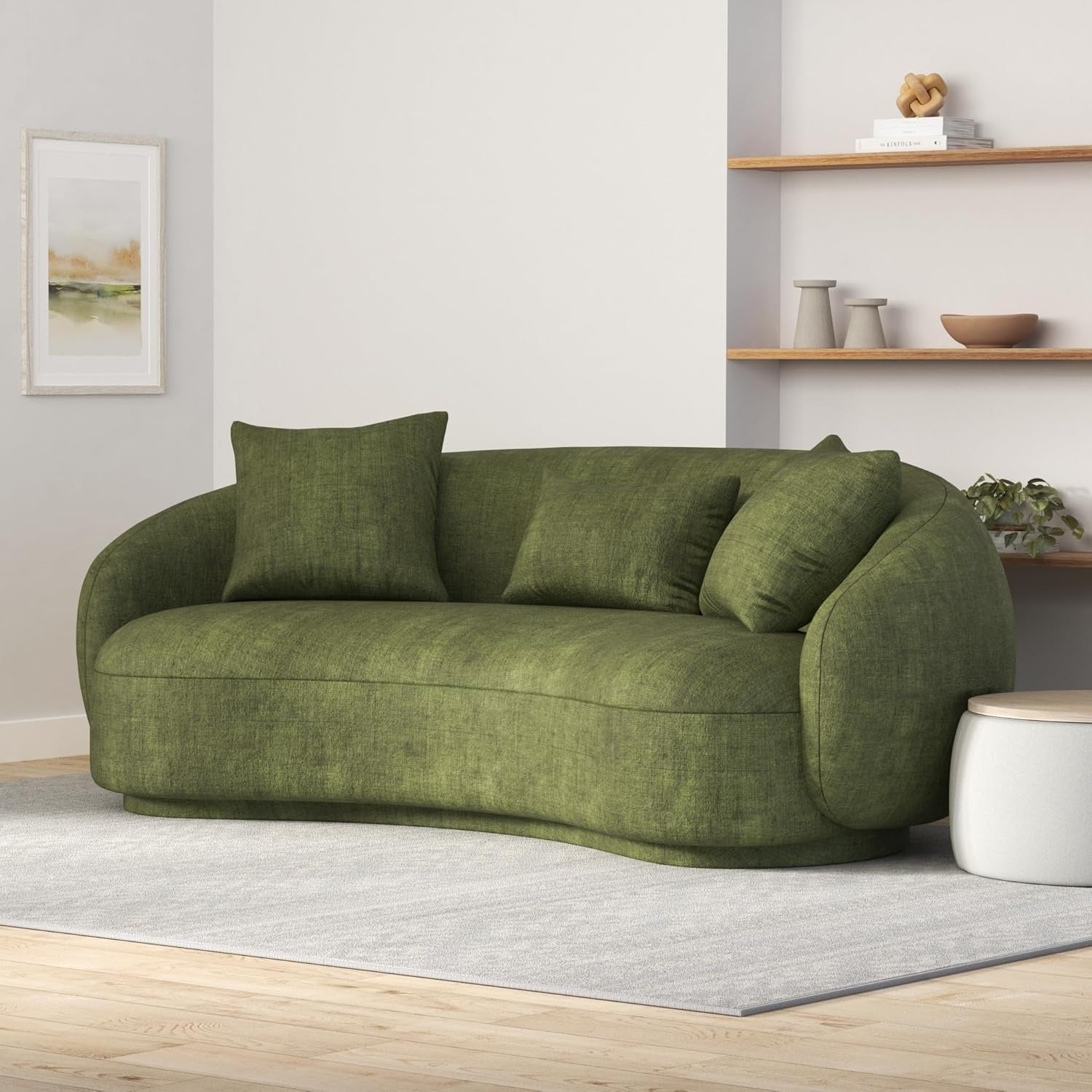 Nîmes Velvet Sofa – Distressed Elegance & Custom Comfort