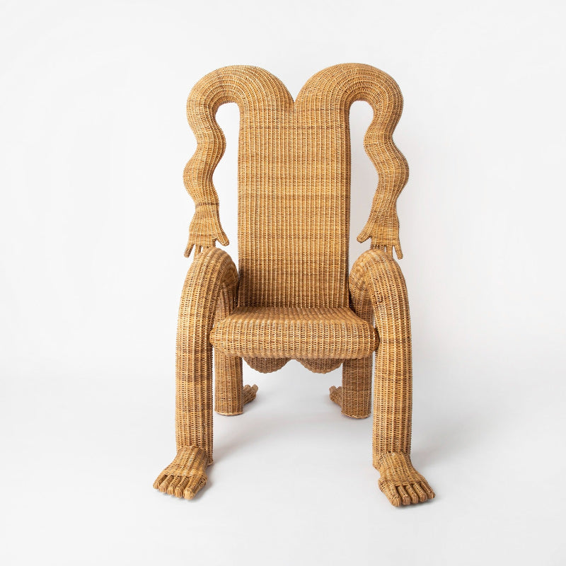 Nalgona Wicker Chair by Vintara Design | Mid-Century Modern Replica