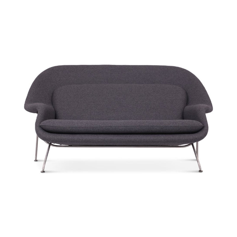 Womb Loveseat – Chrome Legs | Mid-Century Modern Comfort