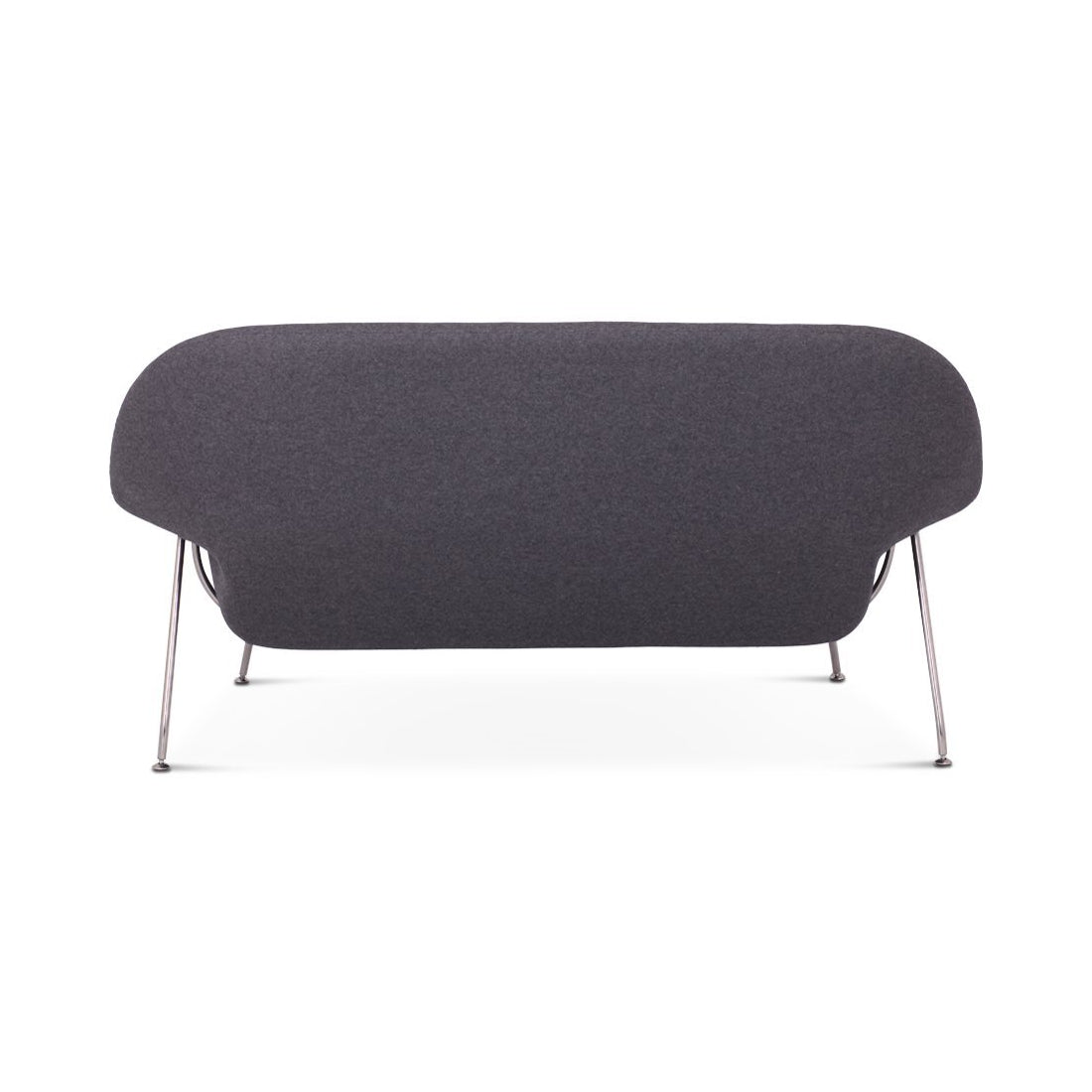 Womb Loveseat – Chrome Legs | Mid-Century Modern Comfort