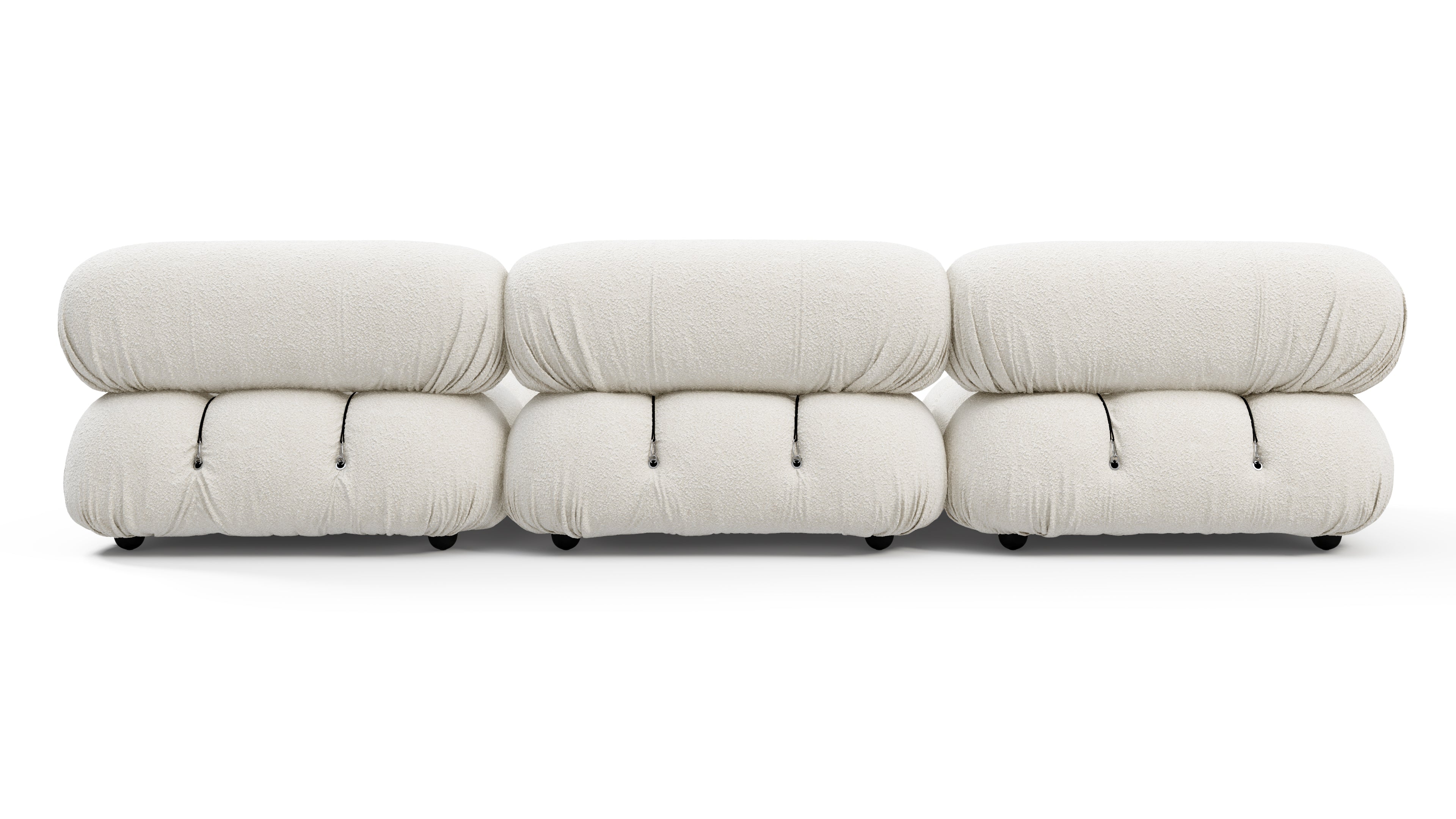 Mario Bellini Sofa Right Chaise, White Boucle