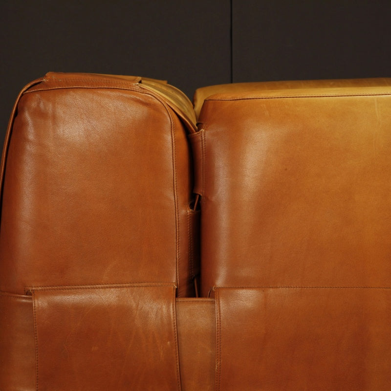Mario Bellini's 932 Quartet Leather Sectional Sofa