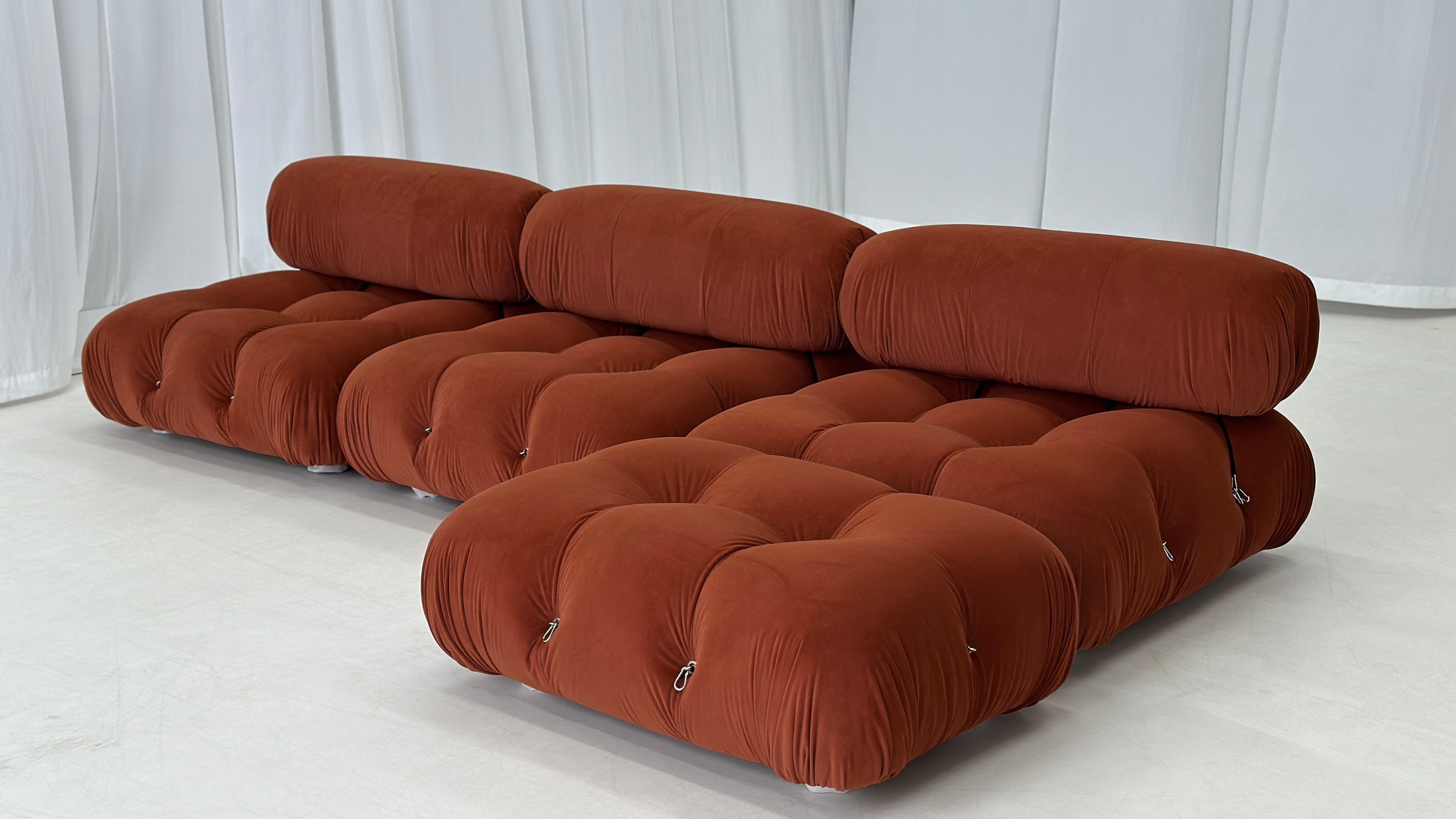 - Mario Bellini-Inspired Sofa & Ottoman Set - Vintara Design