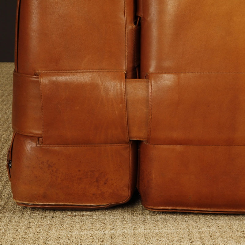 Mario Bellini's 932 Quartet Leather Sectional Sofa