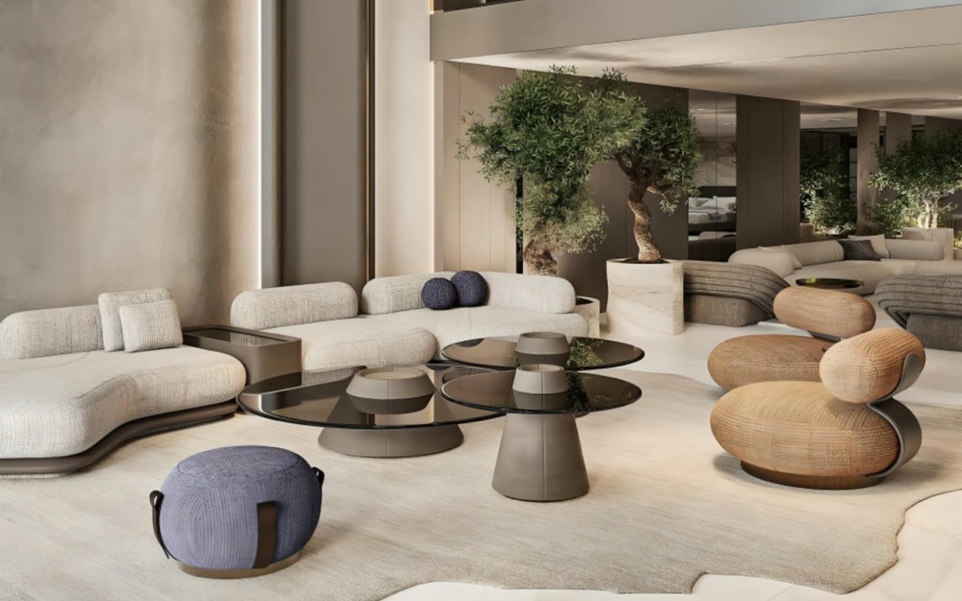 Lena Sofa - Modern Luxury Coastal Chic Lounge