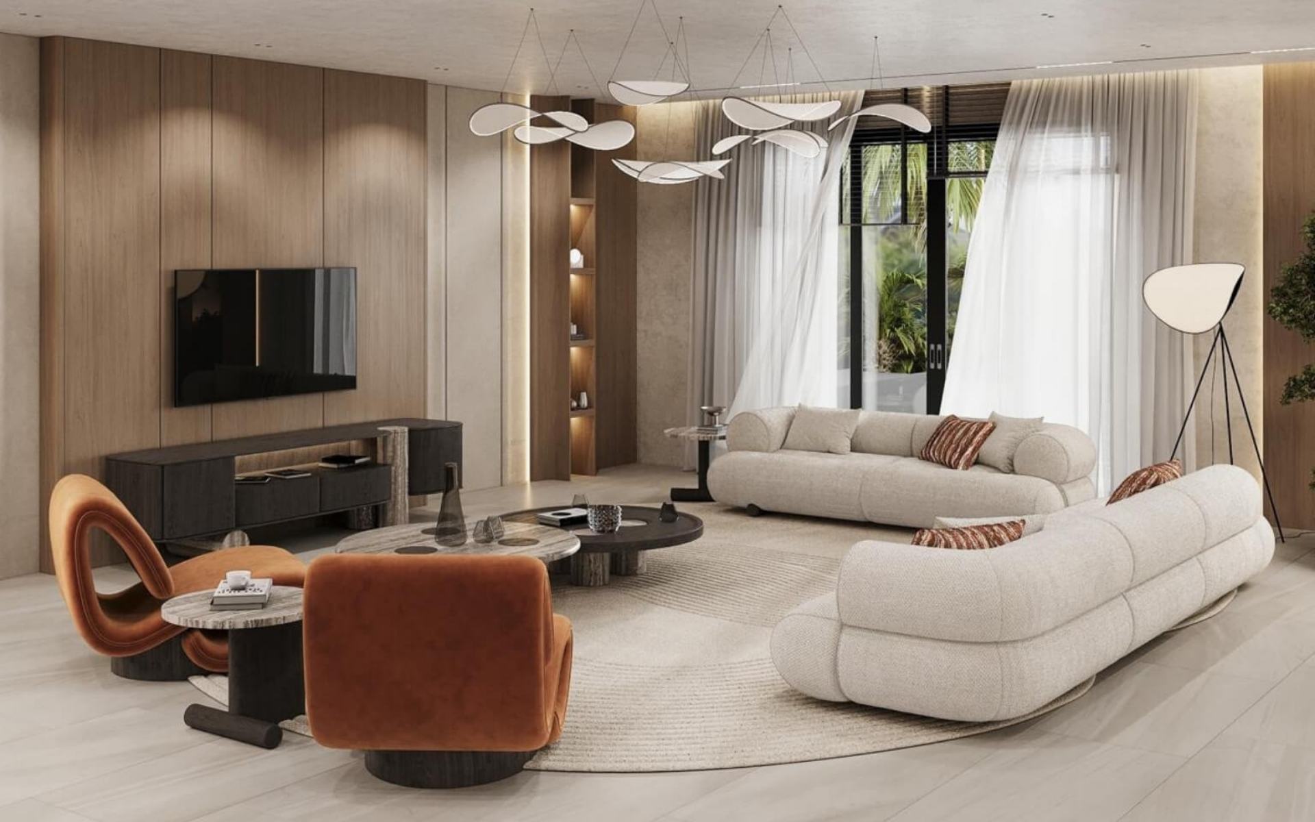 Luna Armchair - Modern Coastal Elegance Lounge