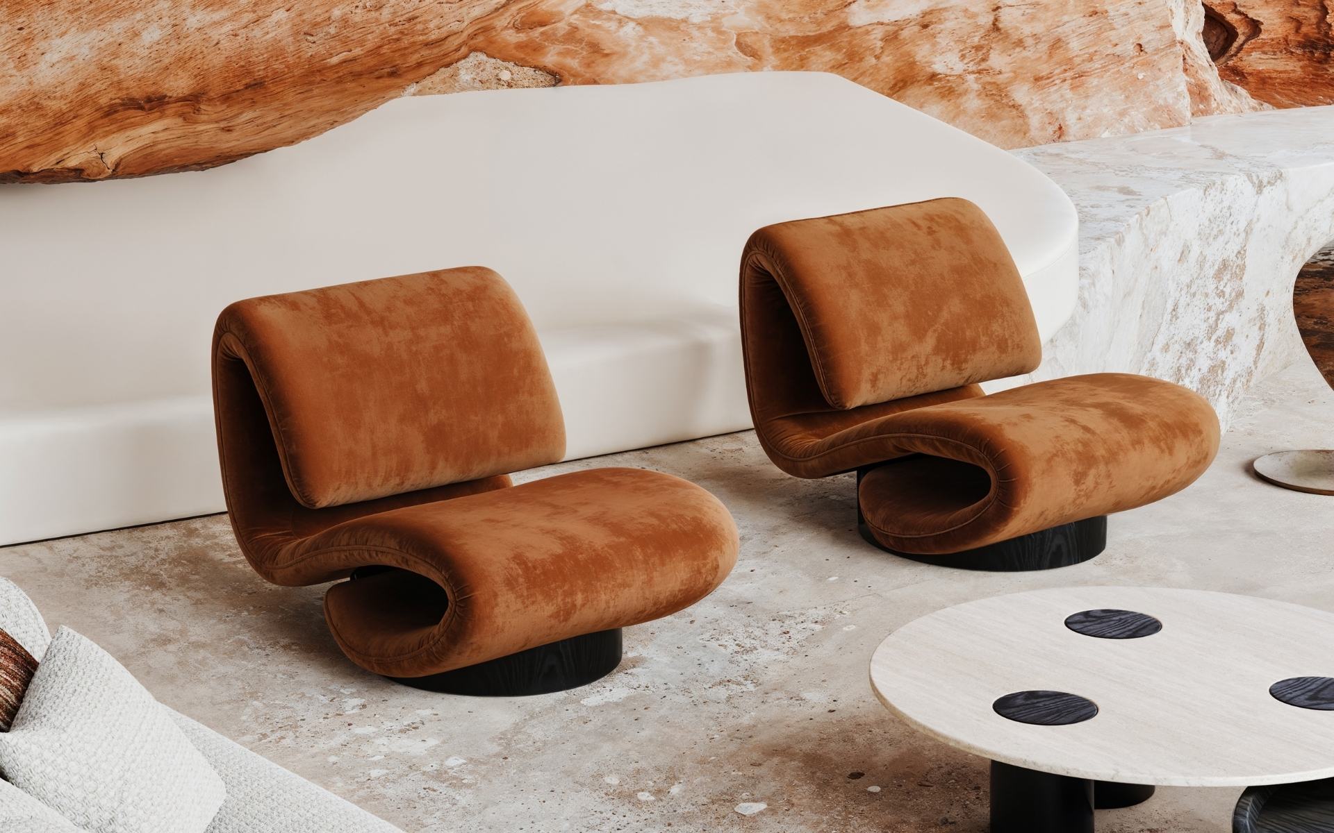 Luna Armchair - Modern Coastal Elegance Lounge