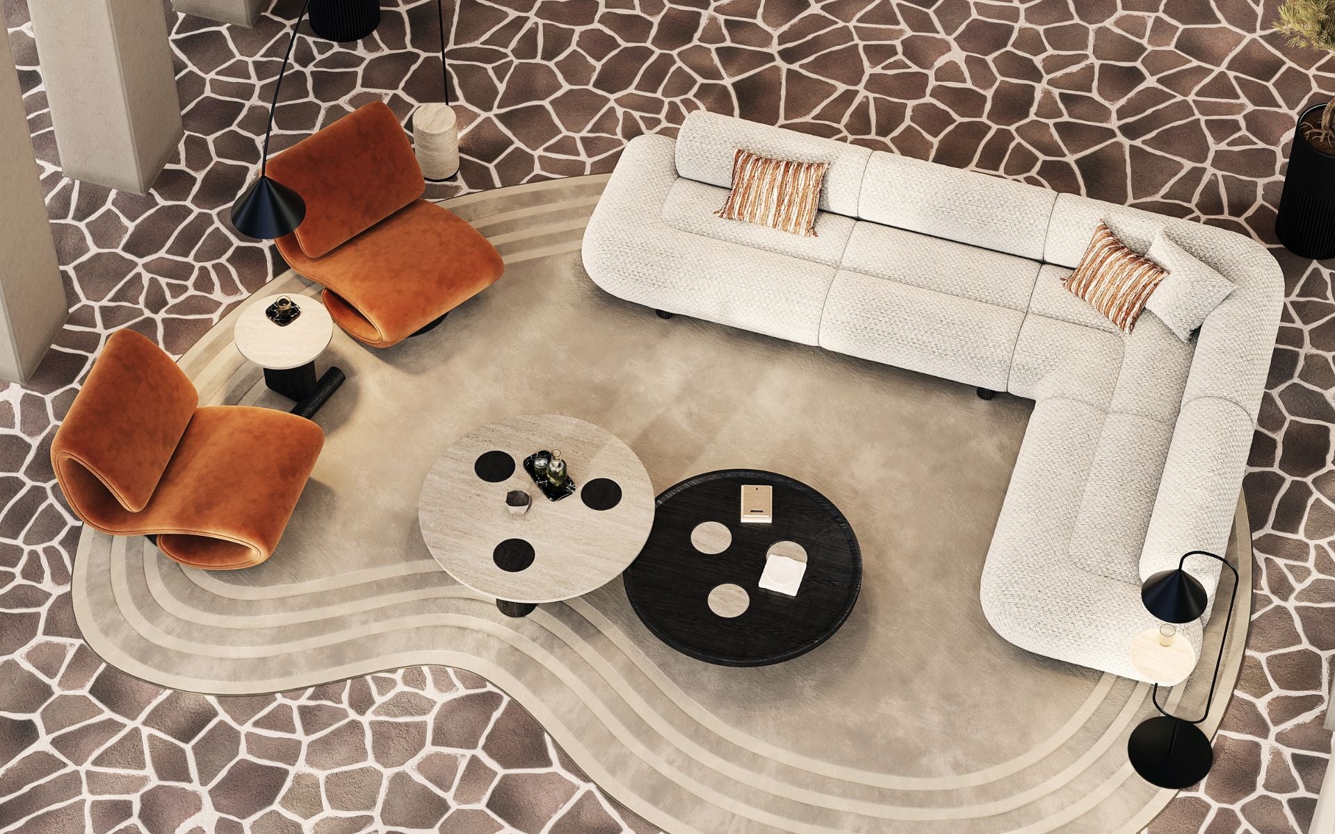 Luna Armchair - Modern Coastal Elegance Lounge
