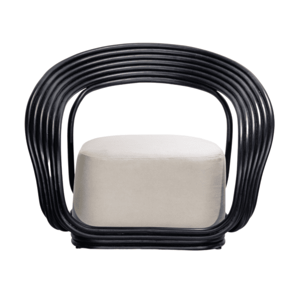 Giorno Tropical Accent Chair | Rattan Frame with Cushion