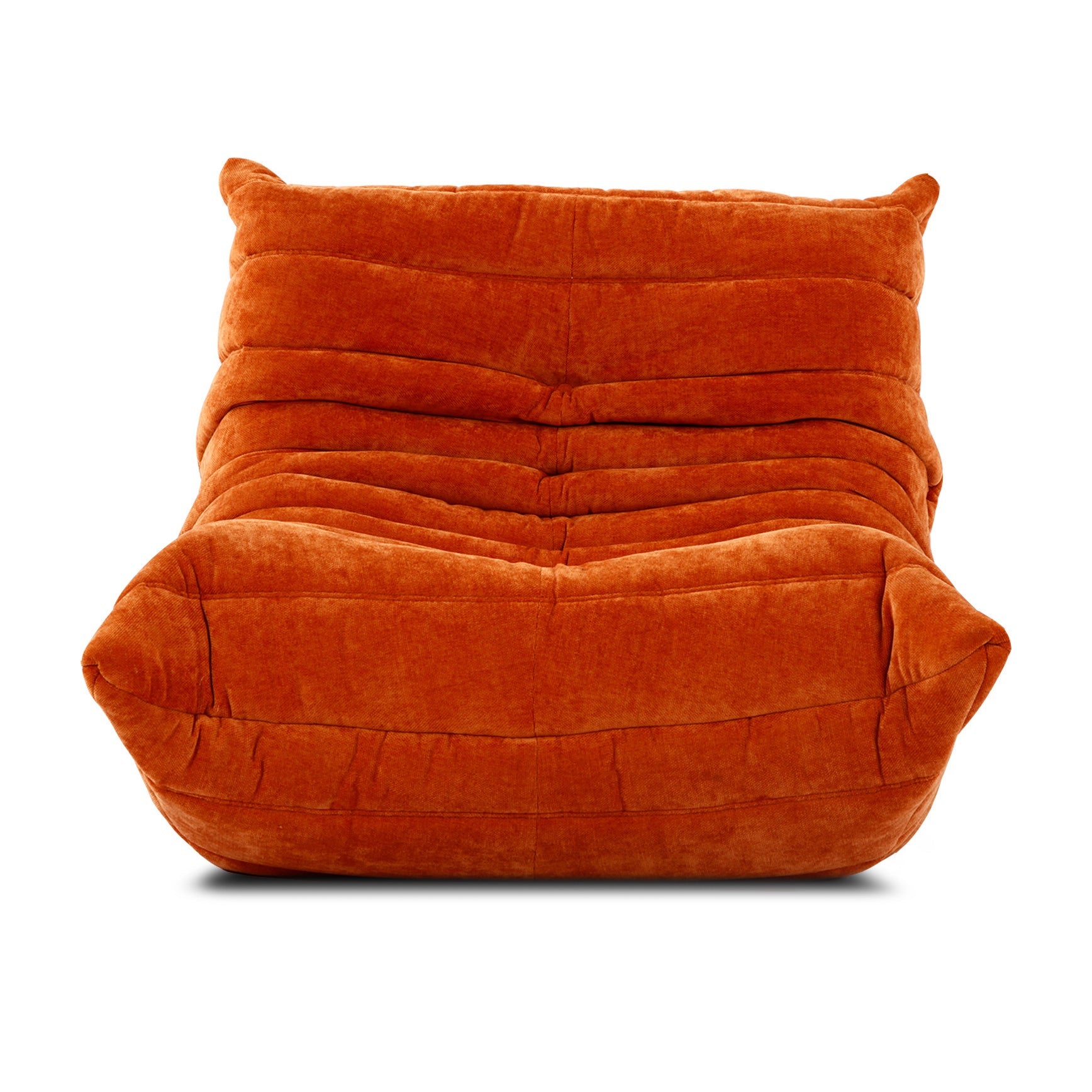 Luxurious Michel Ducaroy-inspired Togo sofa chair in custom-order leather for sophisticated living spaces.