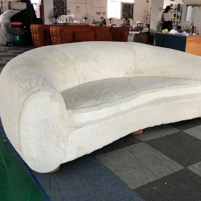 Polar Bear Curved Sofa