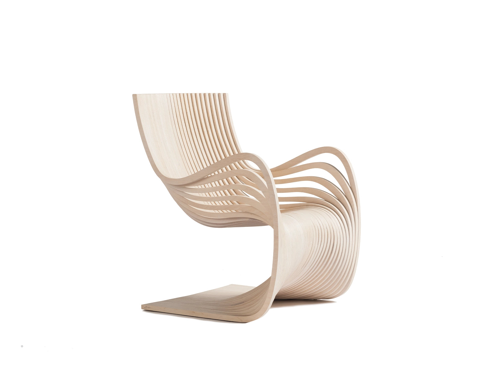 Pipo Rest Chair 68.5×78.8×85.3cm Natural Bent Plywood