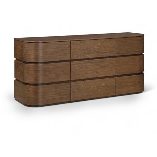 Annalise Solid Wood Dresser with Walnut Finish