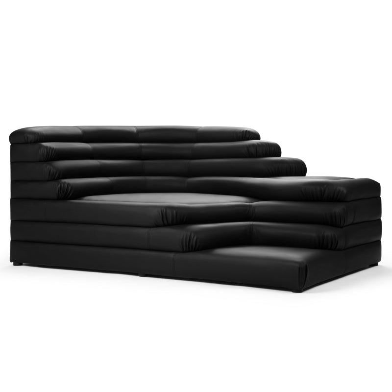 Terrazza Sofa Combination - Left Arm Black Vegan Leather