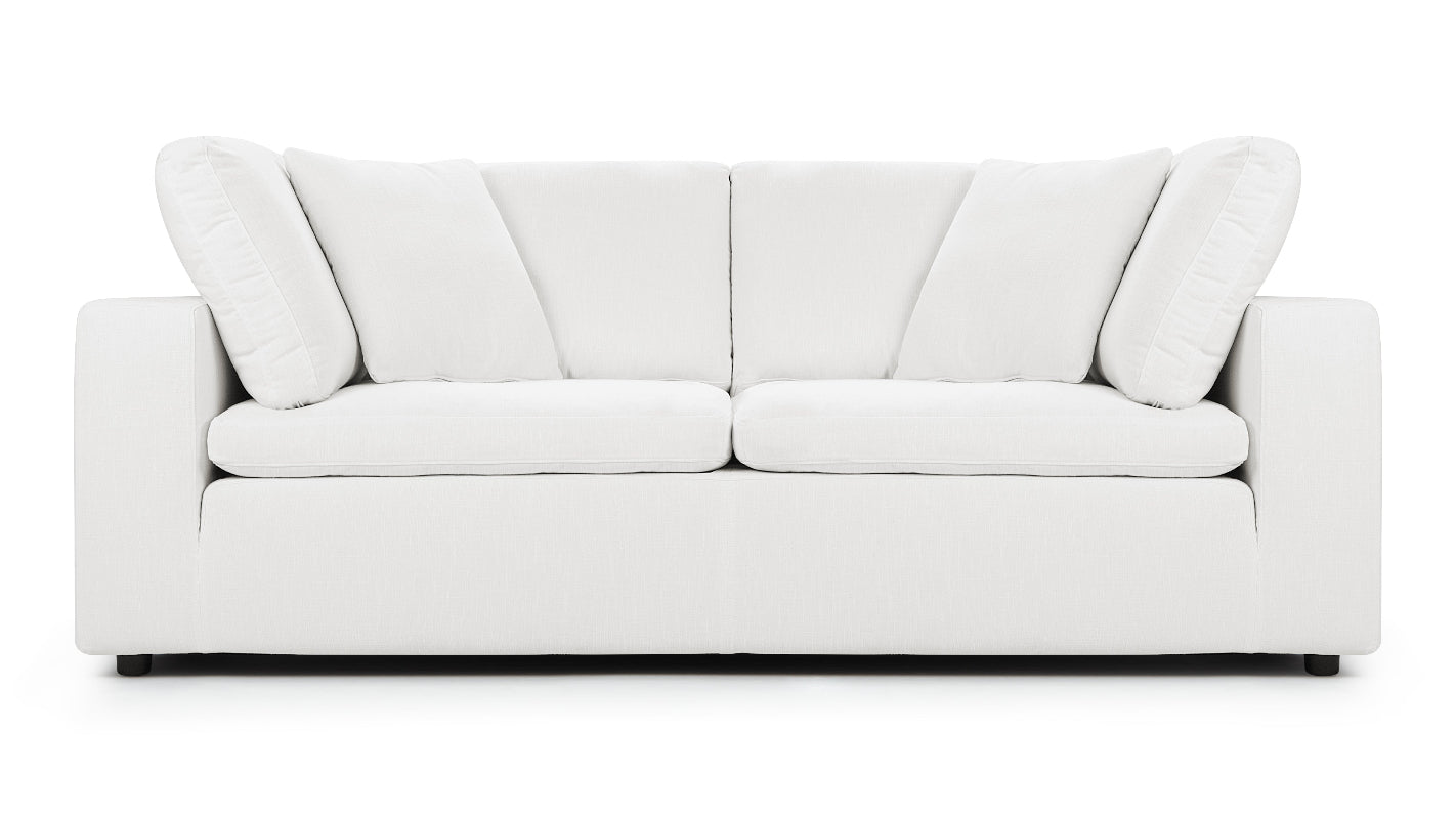 Sky Cloud Two-Seater Sectional Sofa in ivory linen for modern living rooms