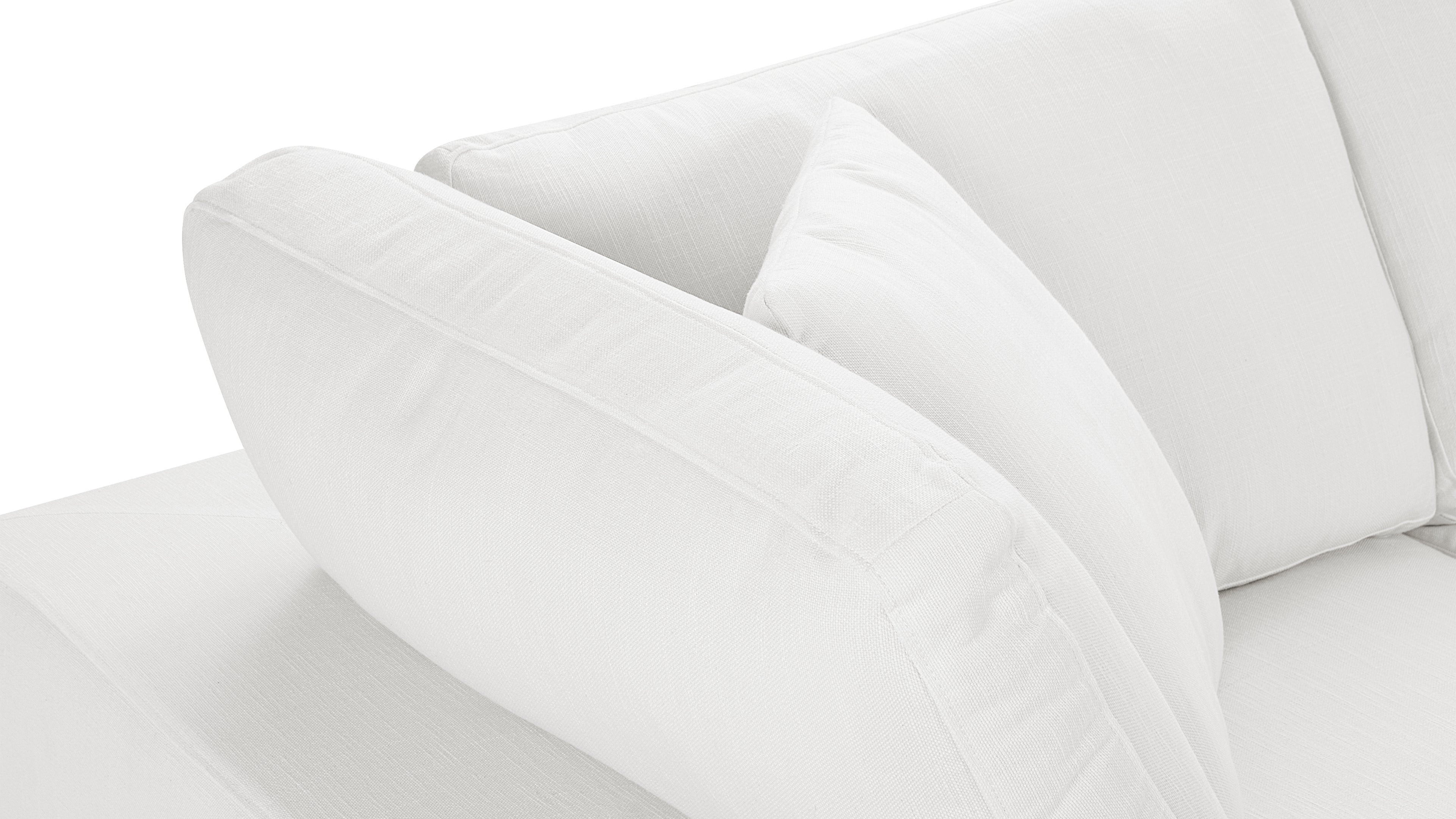 Sky Cloud sectional couch in neutral ivory, ideal for versatile living spaces