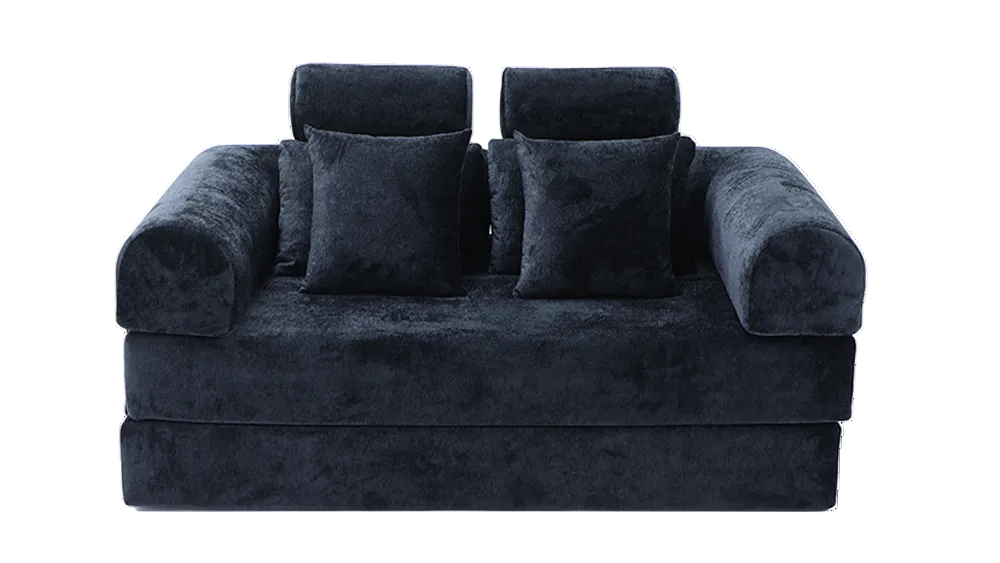 oversized-convertible-sofa-charcoal-front-view
