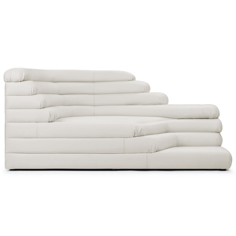 Terrazza Sofa Combination - Left Arm Warm White Vegan Leather