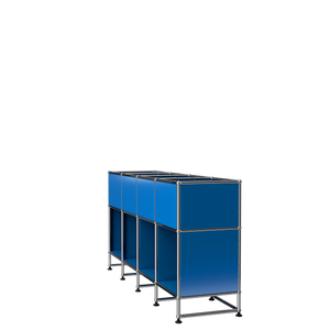 Symbol 3-Compartment Vinyl Record Storage Cabinet