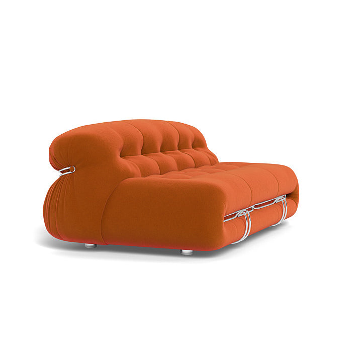 Soriana loveseat sofa in a modern apartment, epitomizing luxury and modern design.
