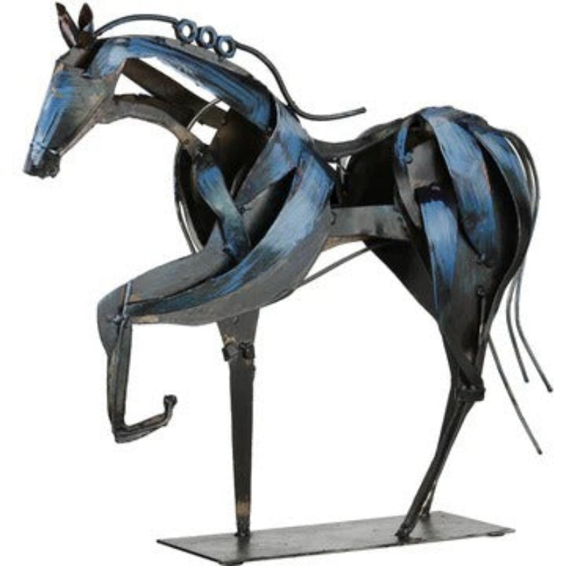Handmade Metal Horse Sculpture