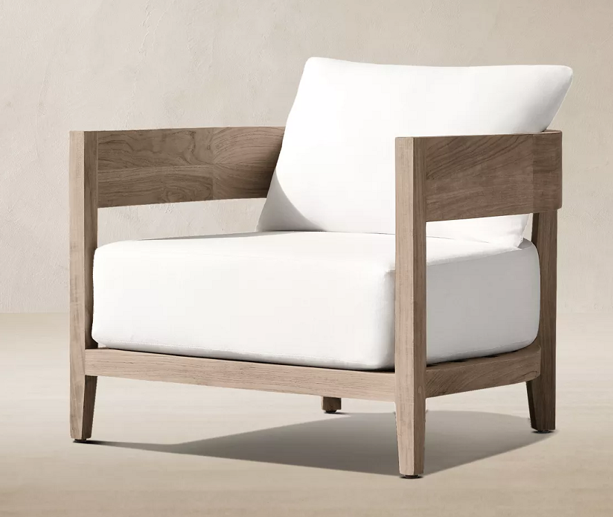 Otranto Teak Outdoor Lounge Chair