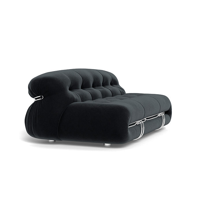 Soft and generous contours of Soriana 2-seater sofa in a stylish living room.