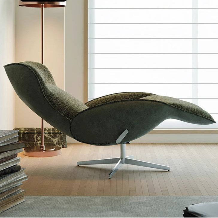 Vintara Design Ergonomic Reclining Lounge Chair with Swivel Base