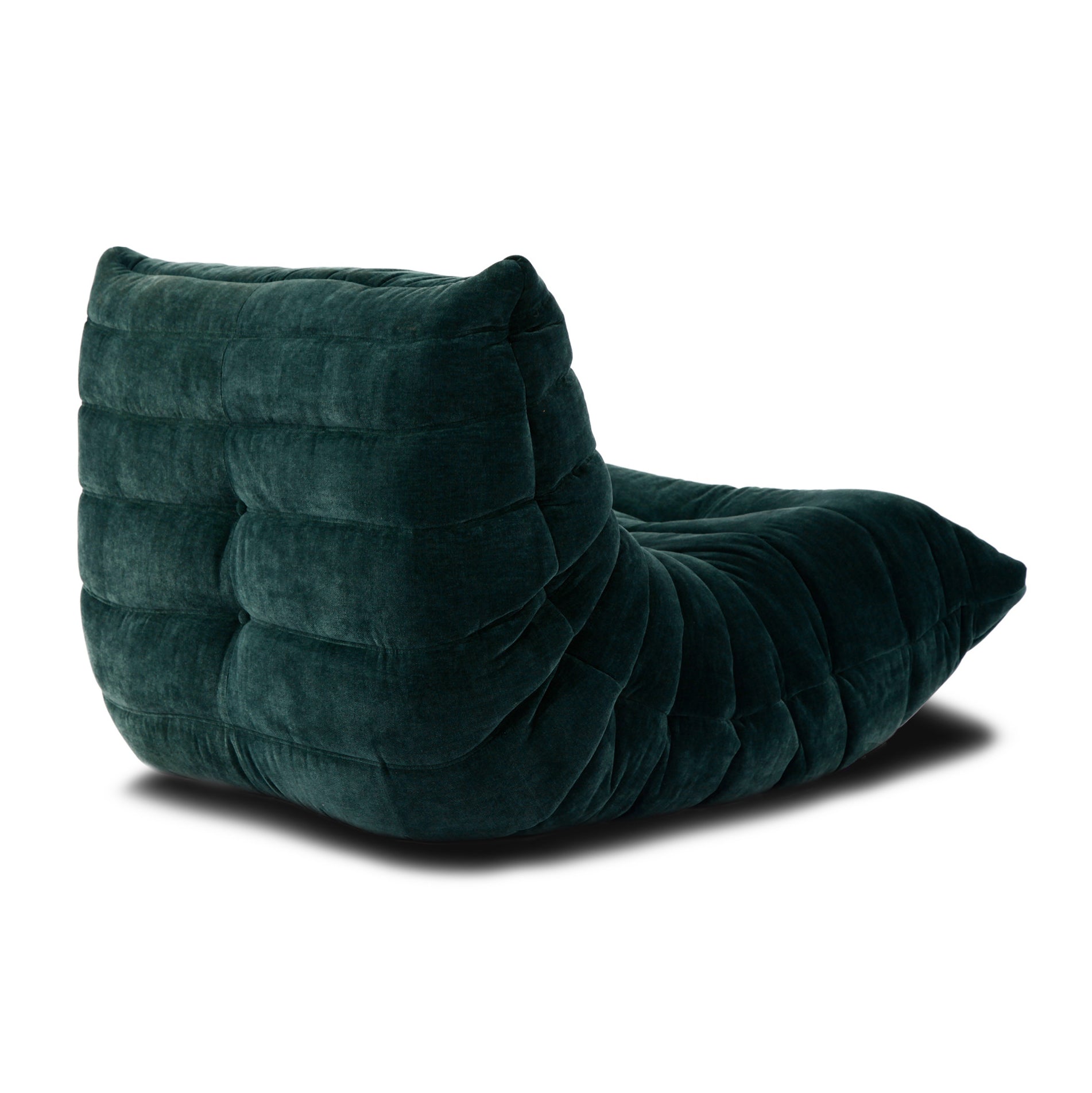 Designer Togo sofa in custom sectional format, merging modern aesthetics with functional design.