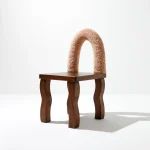 Vintara Design Honey Chair with Squiggle Legs & Honey Oak Finish