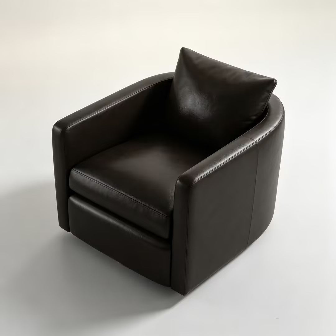 Milo Leather Swivel Chair