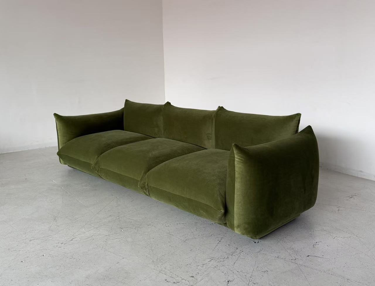 Spice Velvet Marenco Three Seater Sofa