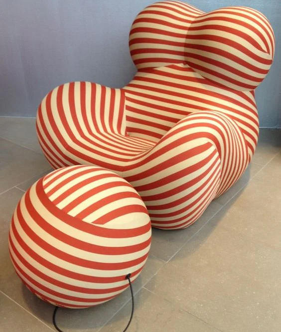 La Mamma Up 5 and Up 6 Replica Chair & Ottoman - Gaetano Pesce Iconic Design