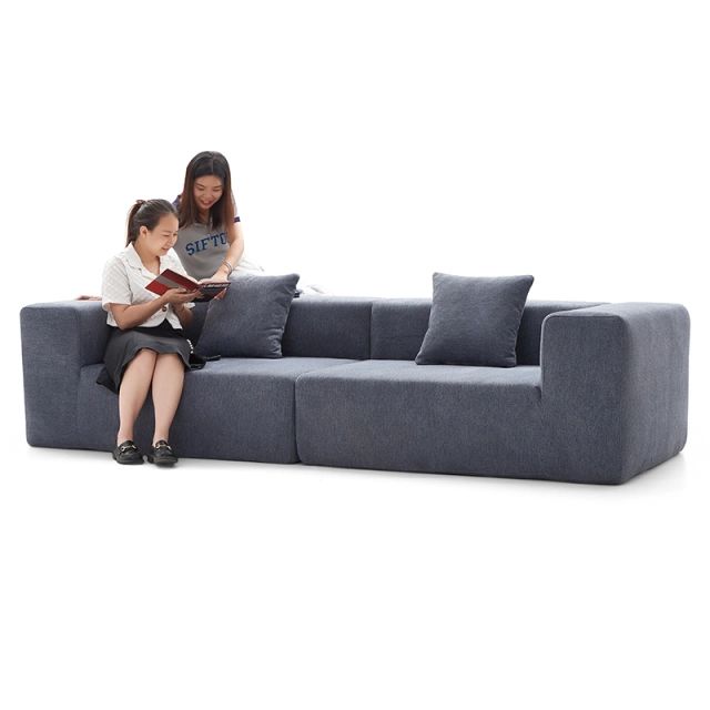 Compressed Modular Grey Sectional Sofa | Vintara Design – Versatile L-Shaped Couch