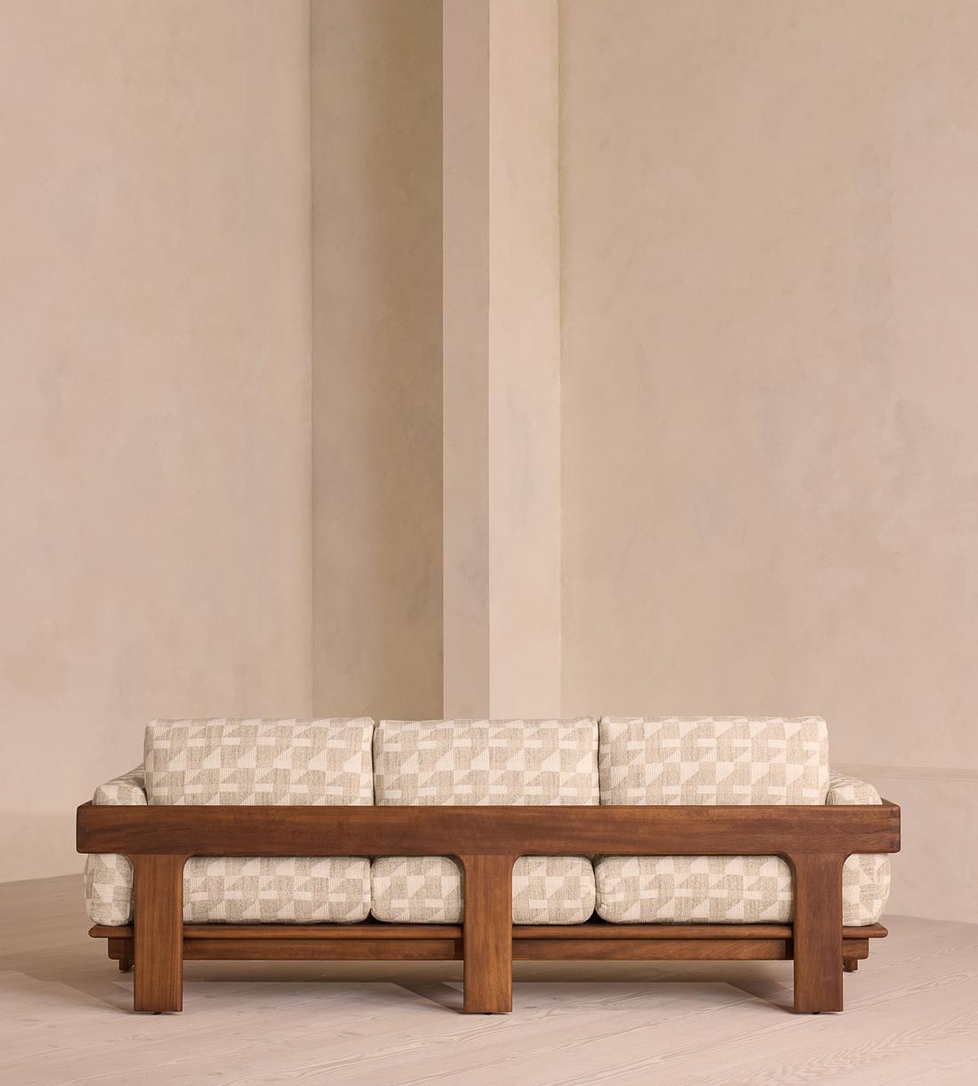 Marcia Geometric 3-Seater Sofa