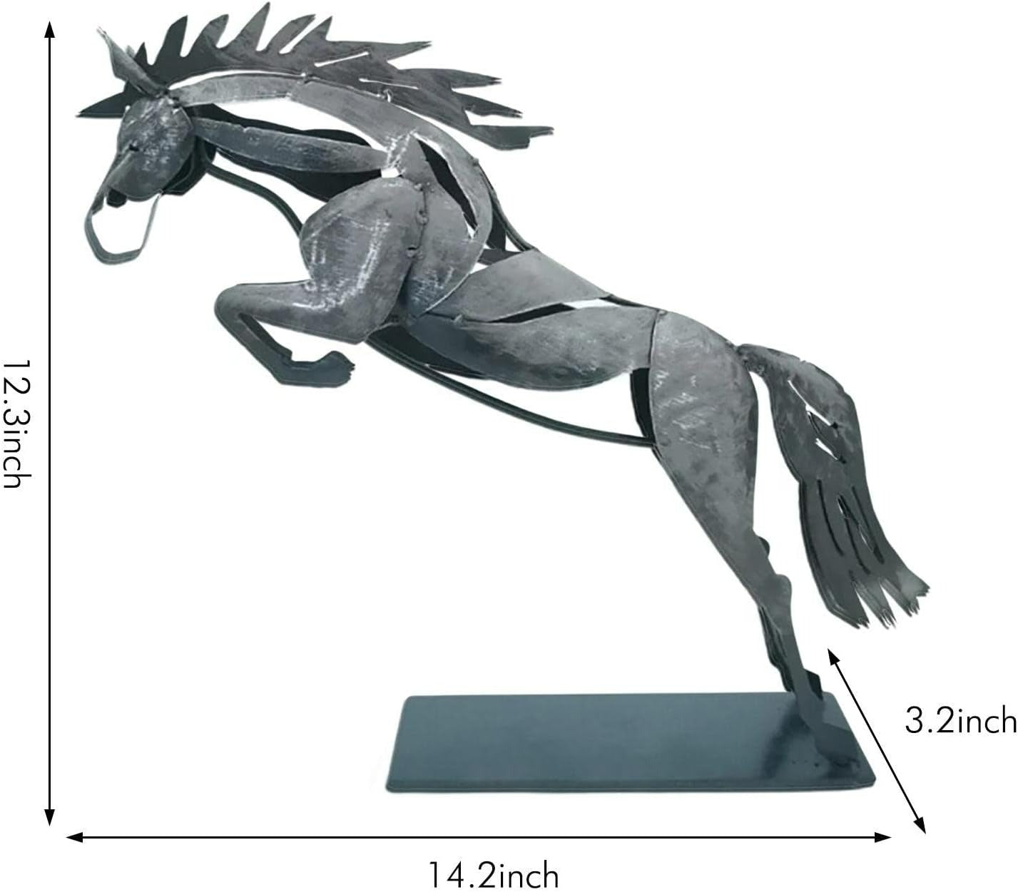 Metal Horse Sculpture Decor for Modern Homes
