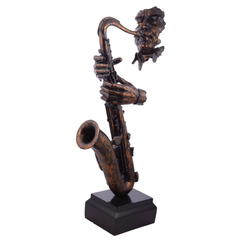 Wooden Saxophone Sculpture