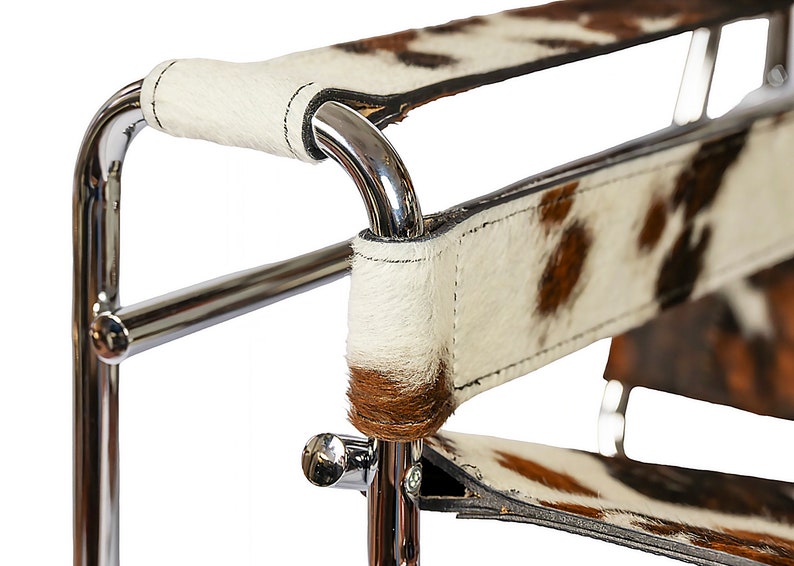 Wassily Chair | Iconic Bauhaus Tubular Metal & Cowhide Armchair