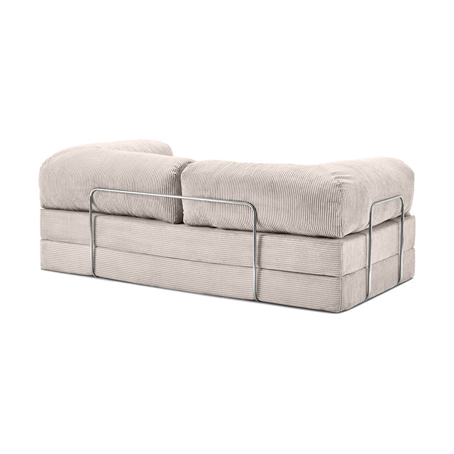 Foldable Corduroy Sofa Bed - High-Resilience Filling & Space-Saving Design