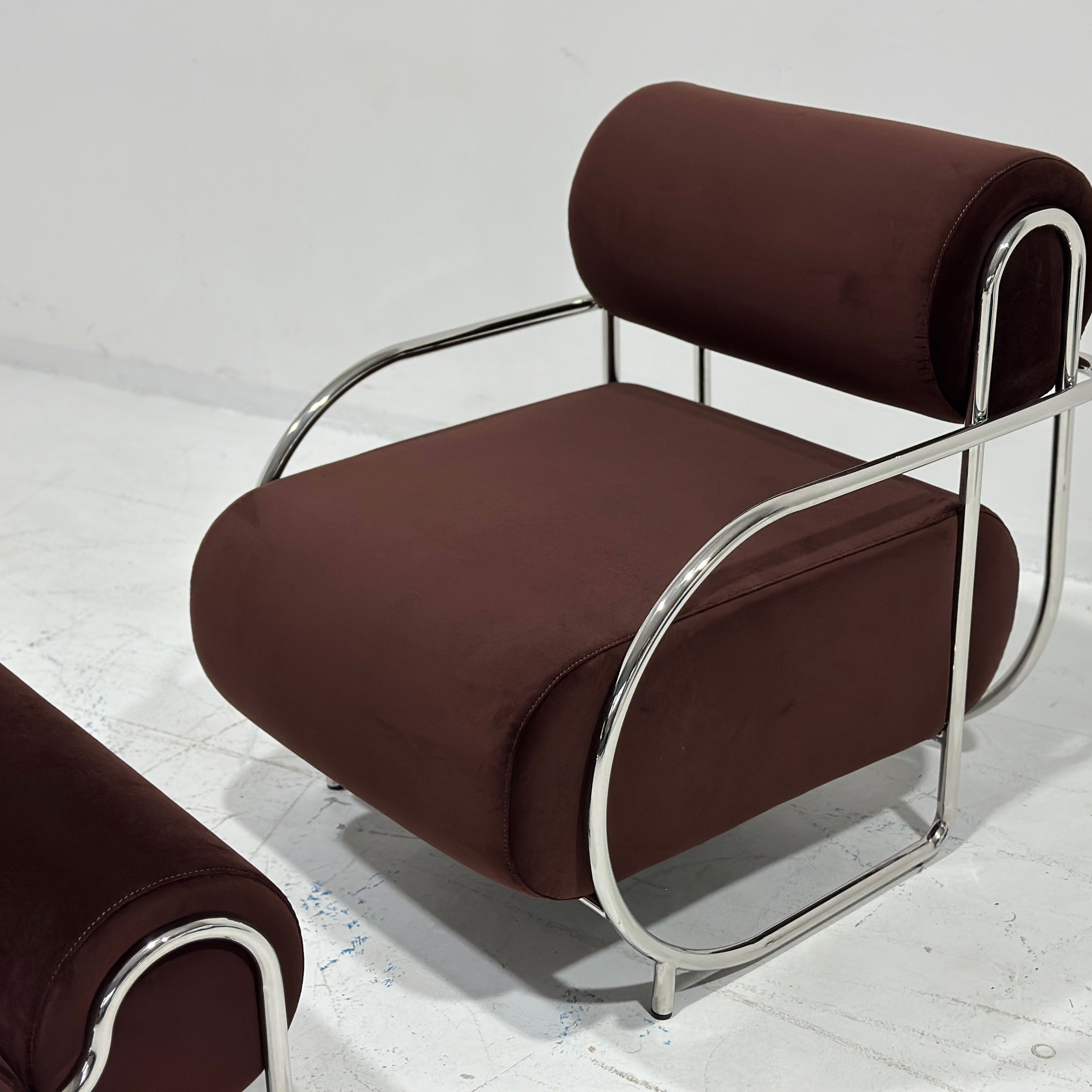 Chromeo Armchair with footrest