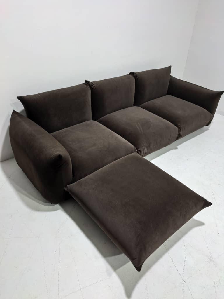 Spice Velvet Marenco Three Seater Sofa