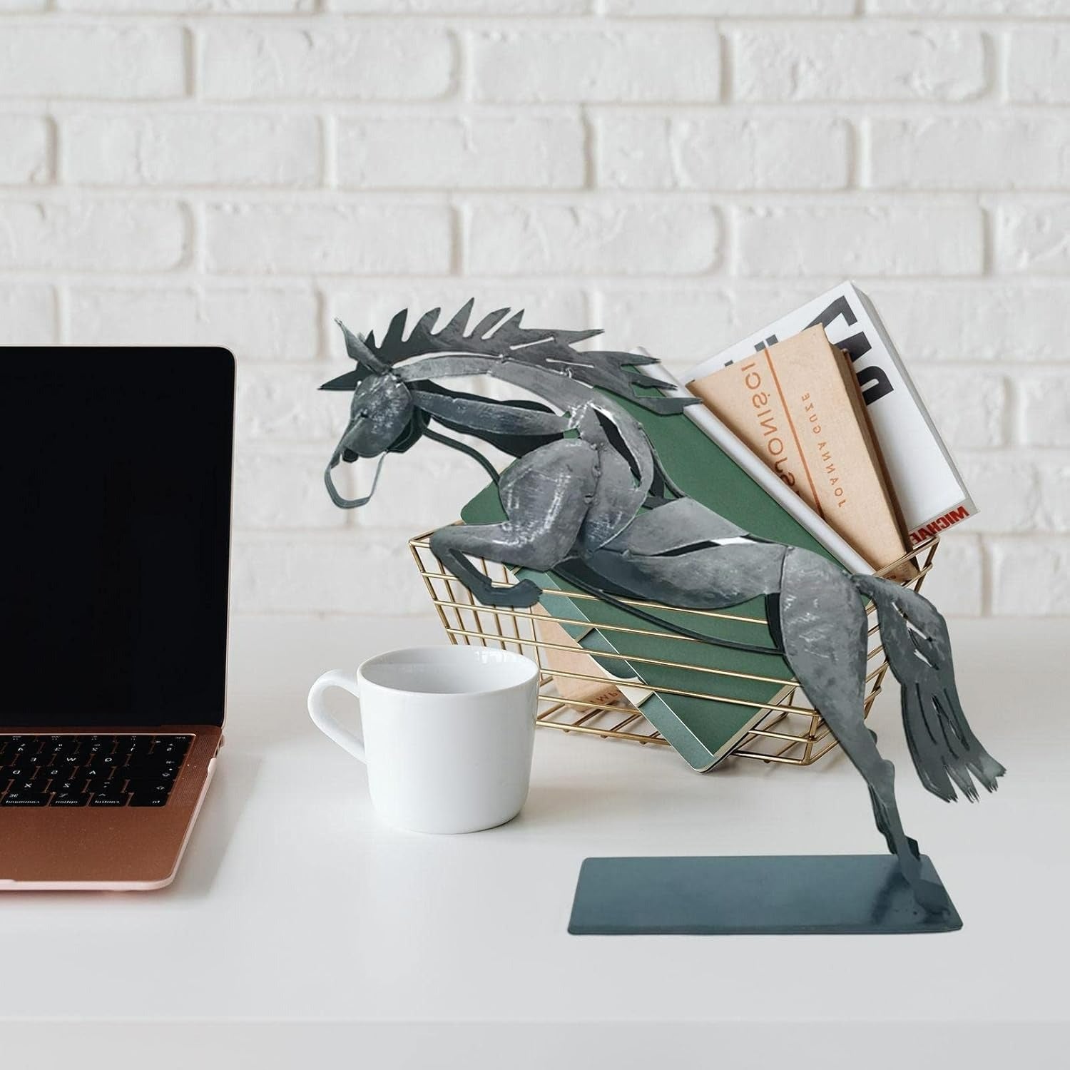 Metal Horse Sculpture Decor for Modern Homes