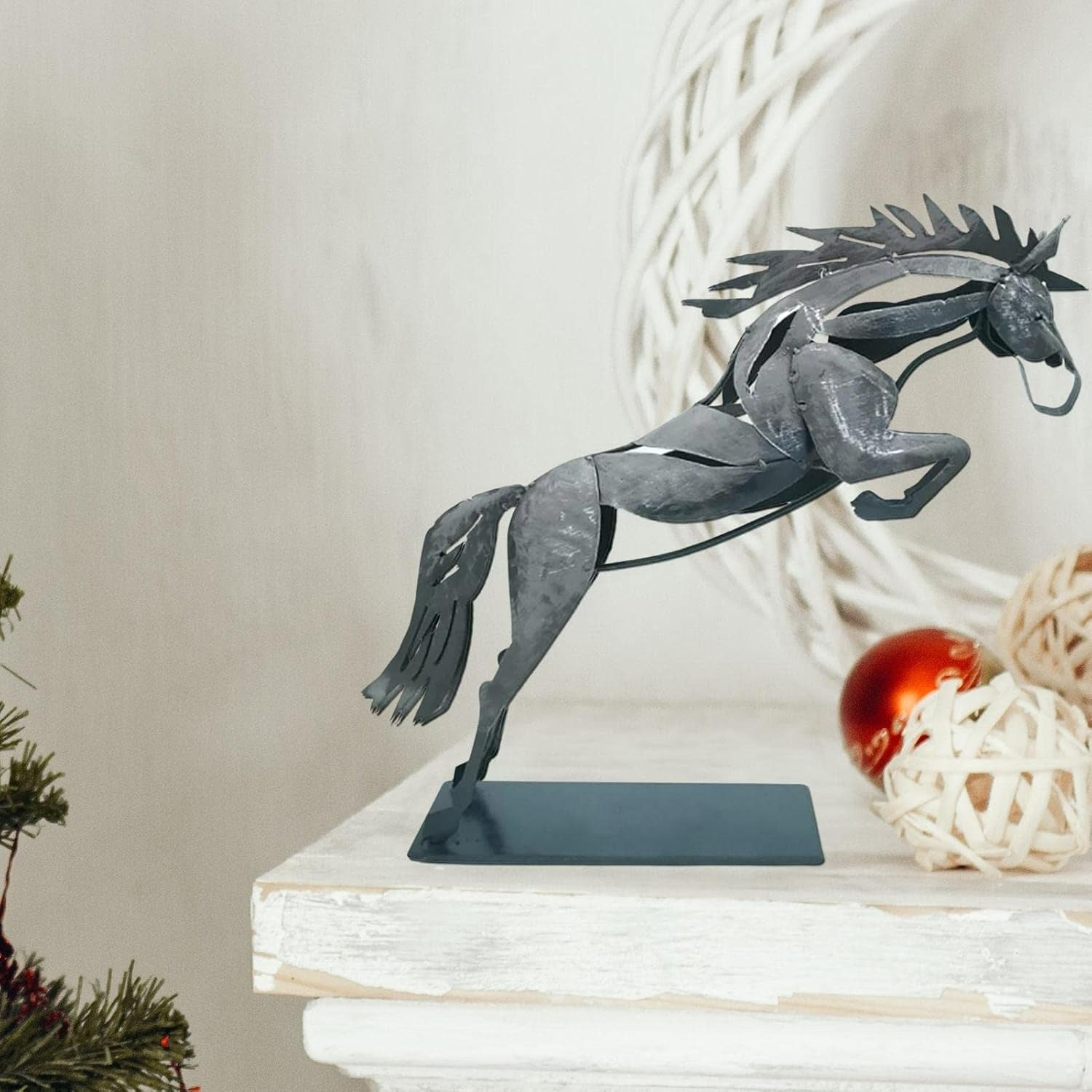 Metal Horse Sculpture Decor for Modern Homes