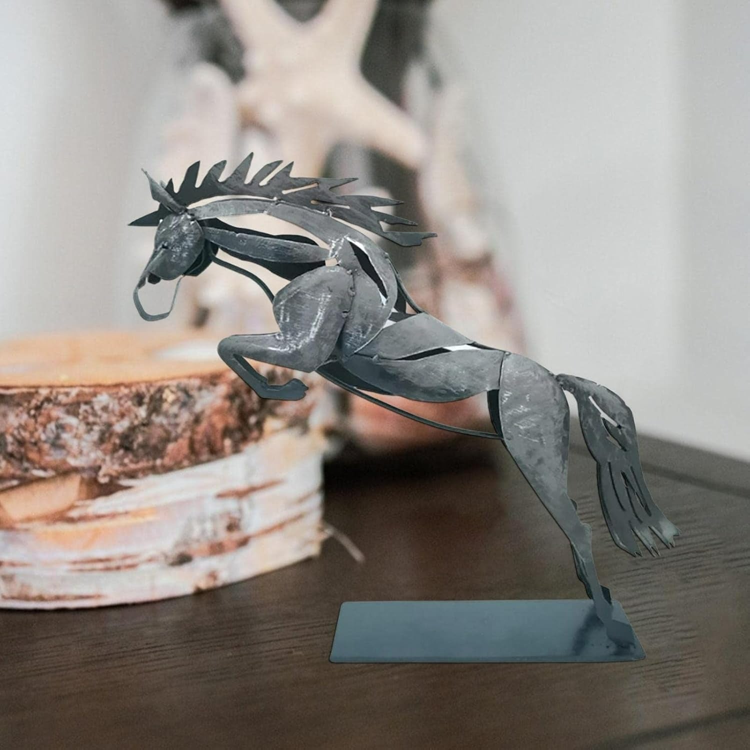 Metal Horse Sculpture Decor for Modern Homes