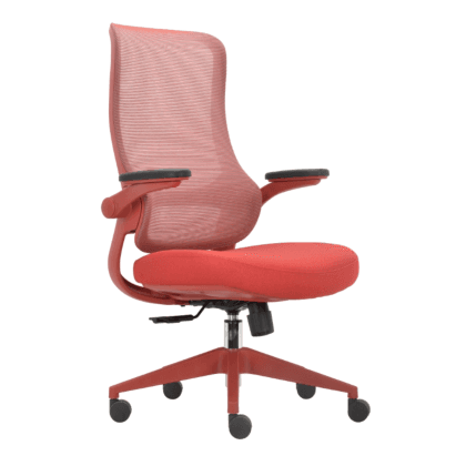 Modern Ergonomic Office Chair - Flip-Up Armrests & Silent Casters