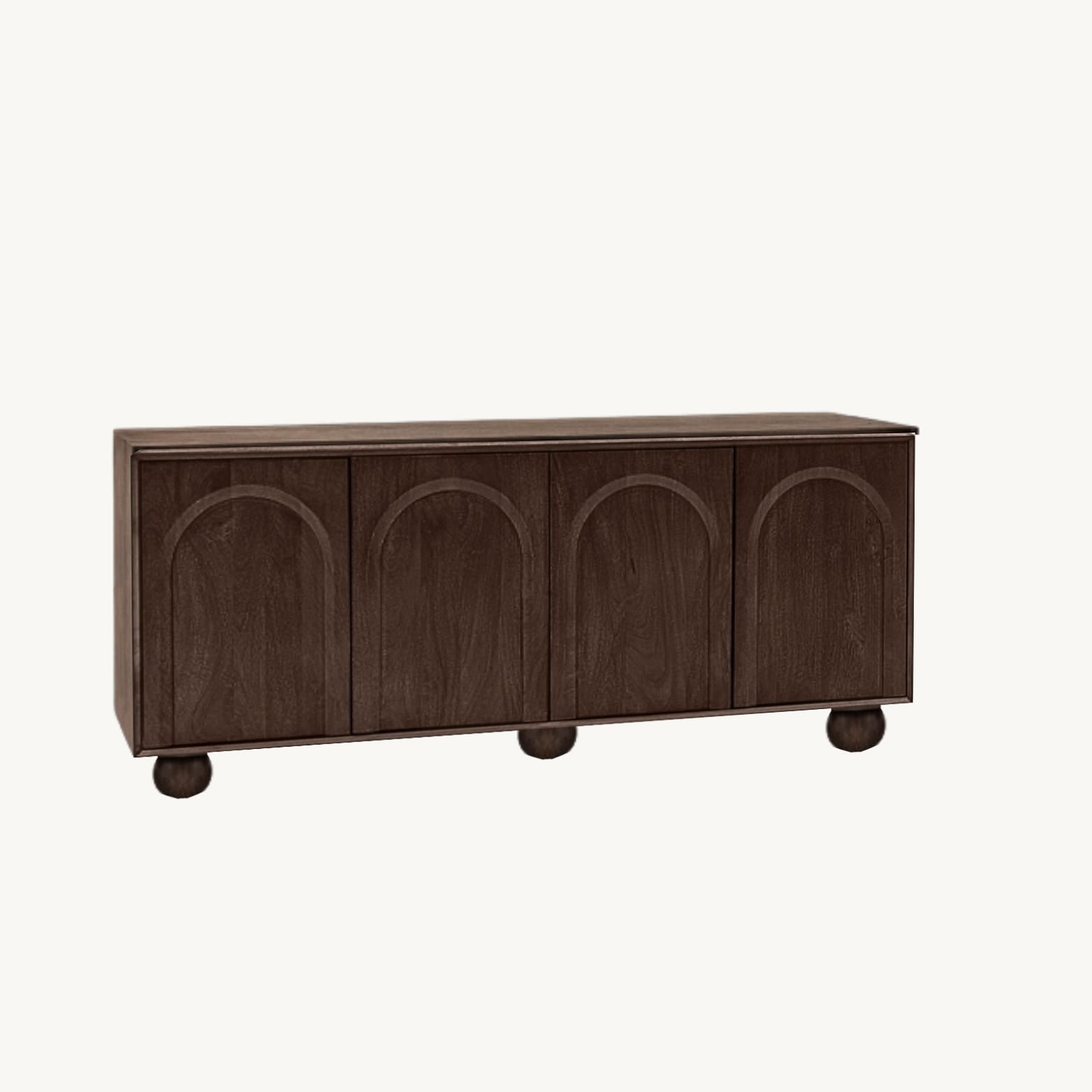 Arka Dark-Stained Mango Wood Sideboard