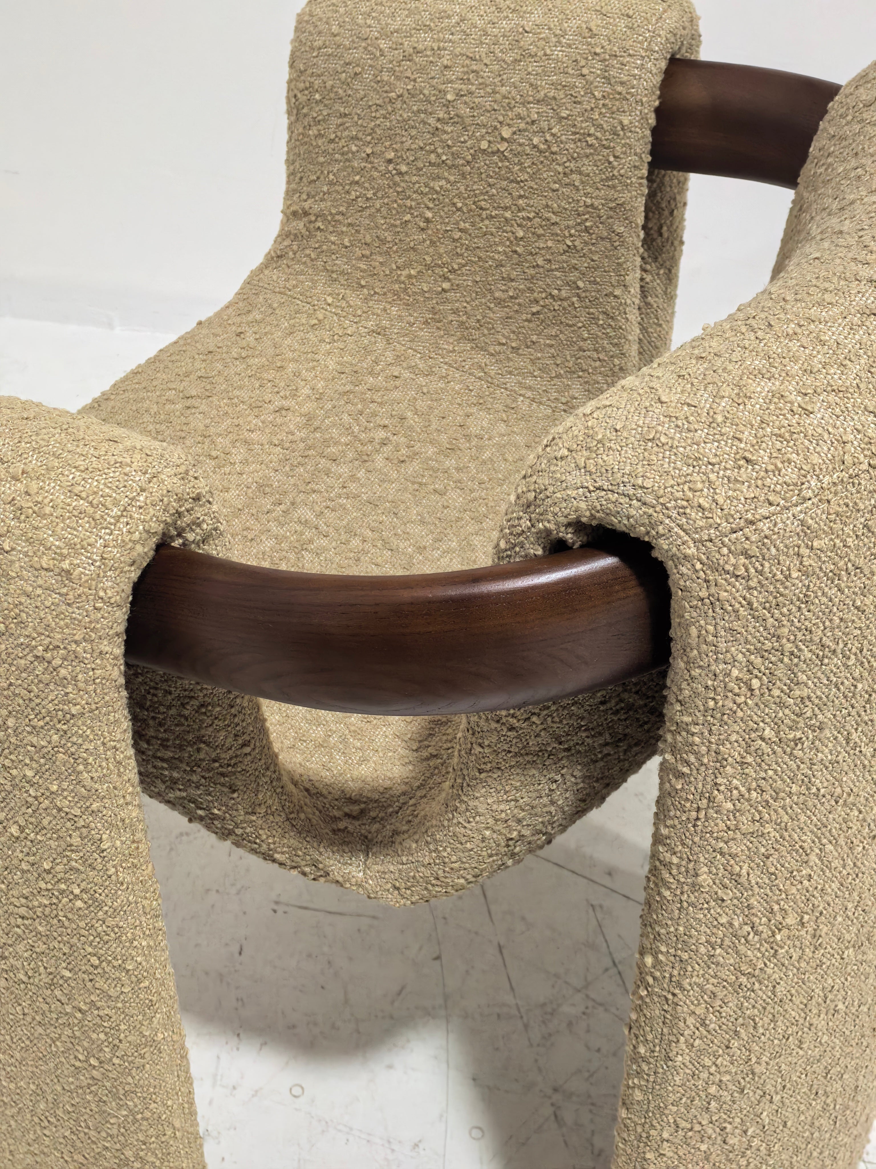 Sari Dining Chair | Vintara Design – Sculptural Bouclé Armchair